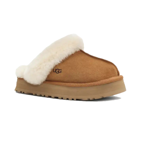 disquette slipper in chestnut