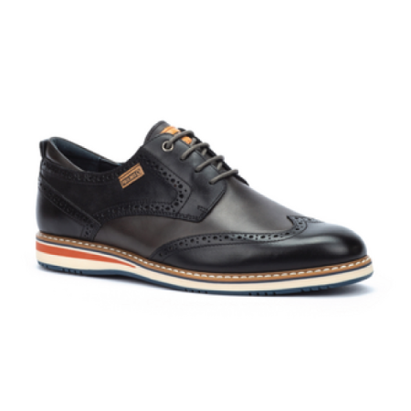 mens pikolinos avila wing tip in black