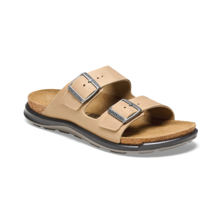 birkenstock arizona rugged in tobacco