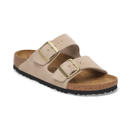 birkenstock arizona suede sandcastle