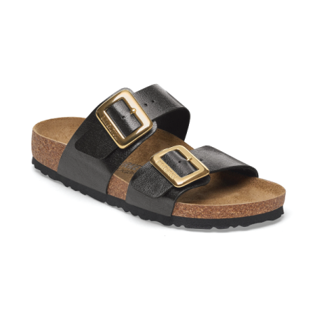 birkenstock sydney luxe buckle in graceful licorice