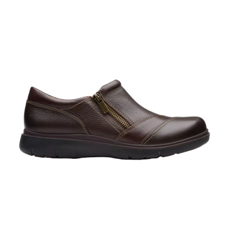 clarks certina pure in dark brown