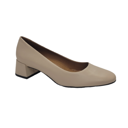 brera pump chunky heel in nude