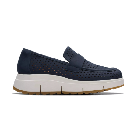 clarks lorlini edge in navy nubuck