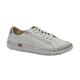 Andrea Conti low slip on side white silver