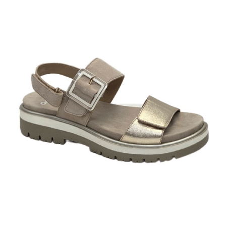ara marbella in sand metallic