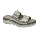 ara marbella slide in silver metallic