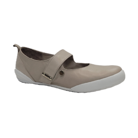 andrea conti mary jane in silver beige