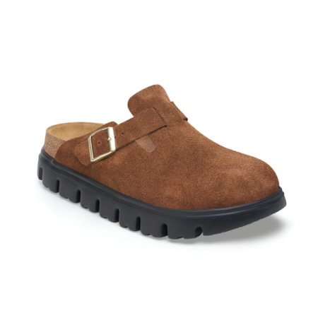 birkenstock papillio boston chunky dark tea