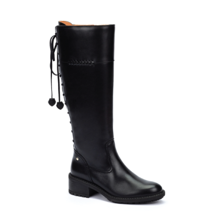 pikolinos medina lace tall in black
