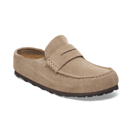 birkenstock naples in taupe