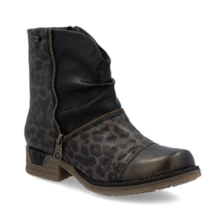 rieker fee 54 in blacl leopard