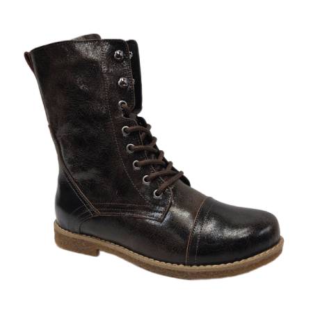 crackle mid boot in coffe