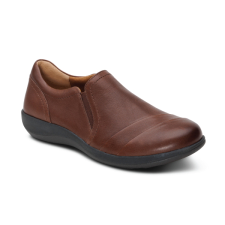 aetrex helena in brown