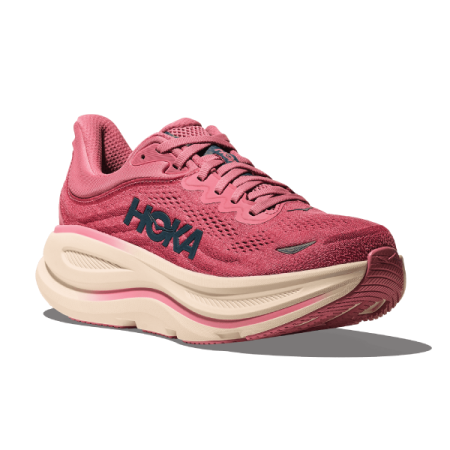 hoka bondi 9 in lingonberry