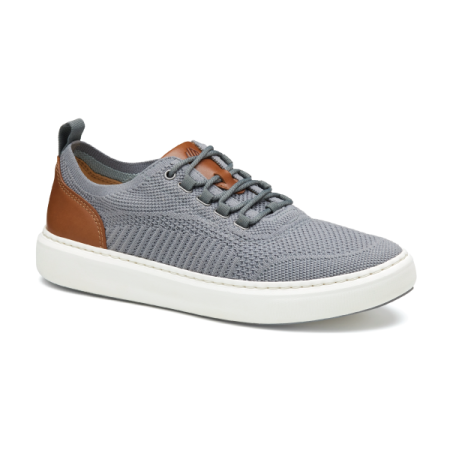 johnston murphy anders knit in gray