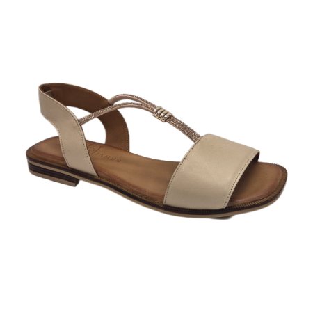 henry james sandal in creamm
