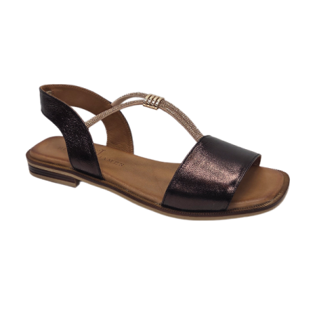 henry james sasy sandale in tan bronze